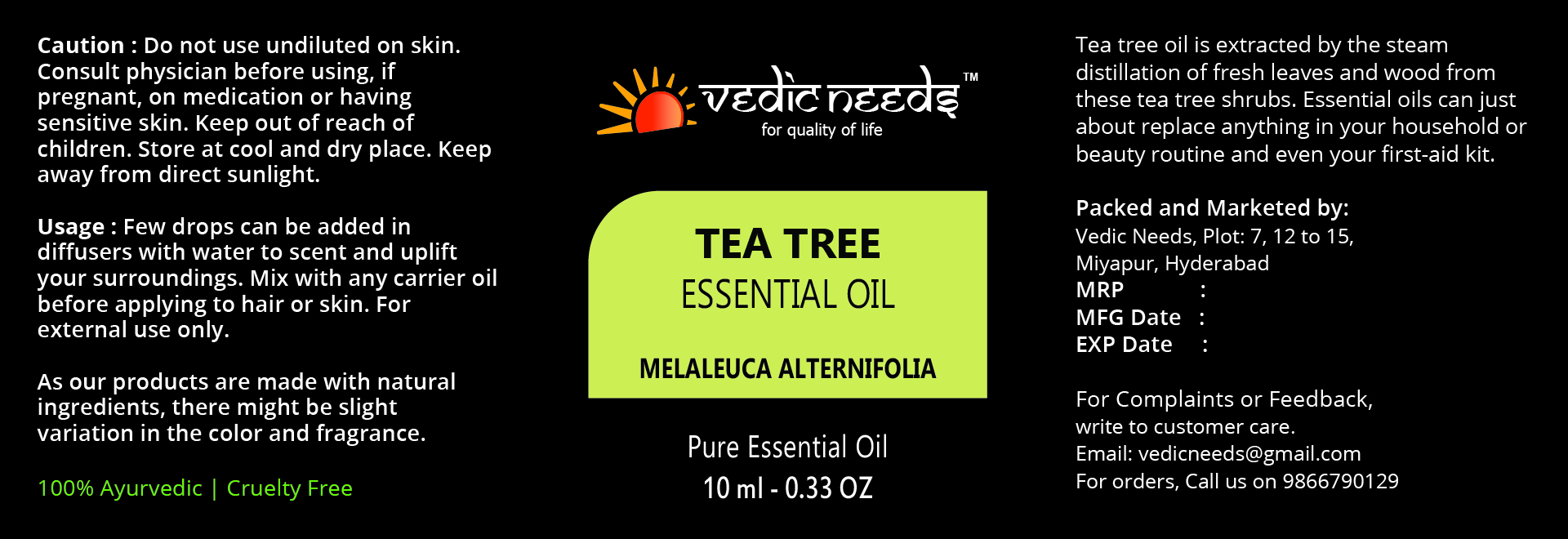Why Tea Tree Oil Is Essential For Skincare? – Vedix