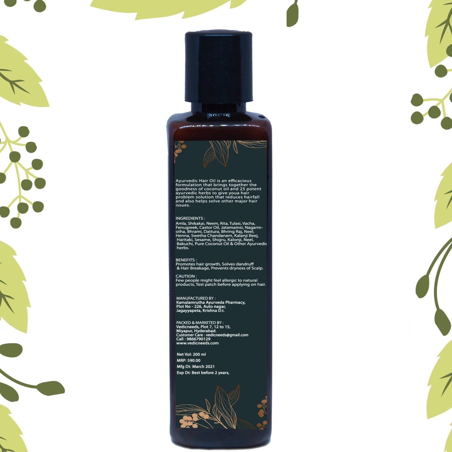 Vedic needs 28 Herbs Hair Growth Oil 200 ML